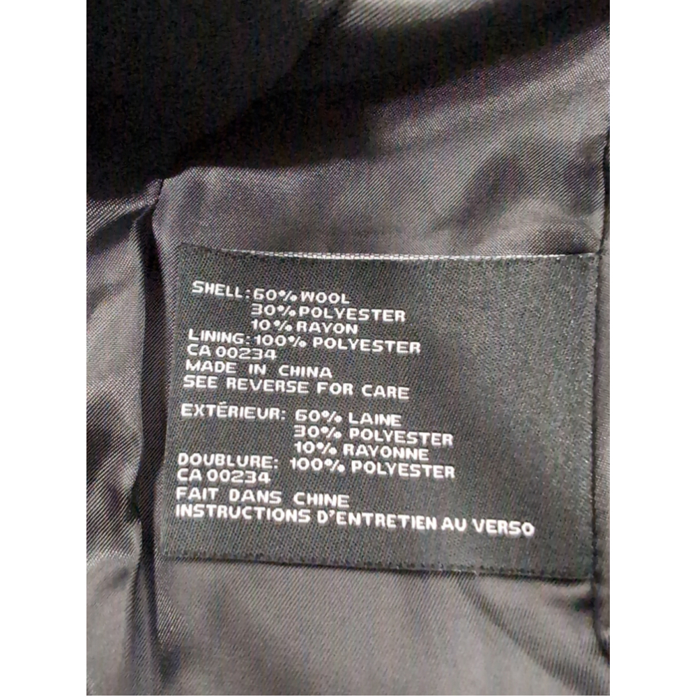 London Fog Wool Charcoal Black Women Dressy Peacoat Size M Quiet Luxury Oldmoney - Picture 4 of 11